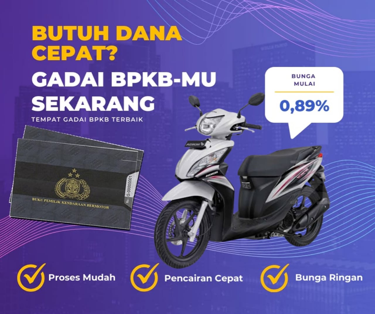 Kredit Jaminan Bpkb Motor Honda Spacy Cw Dapat Dana Berapa? Seperti Ini Simulasinya